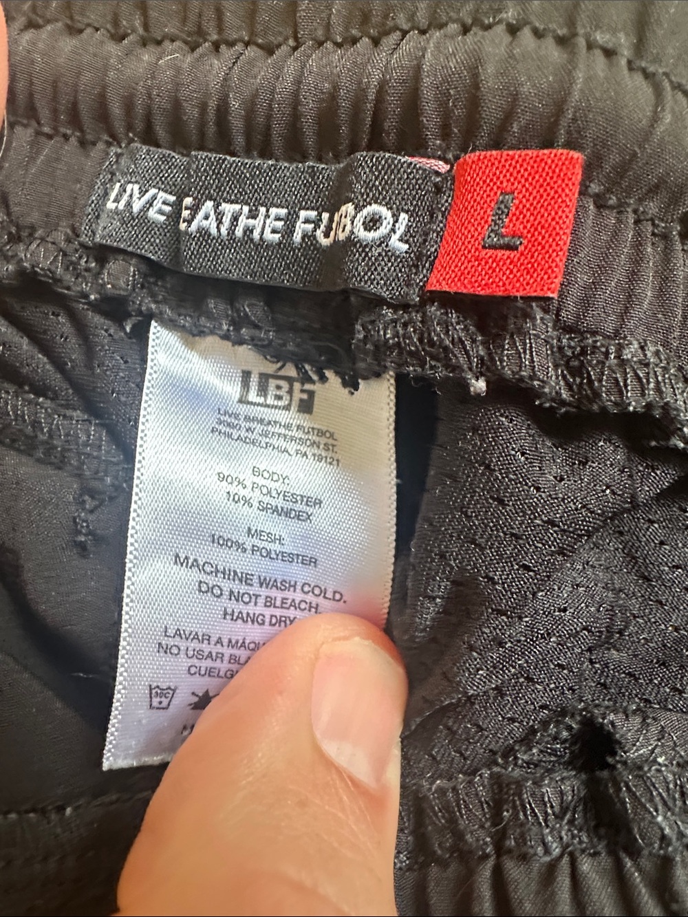 Black Men's Athletic Joggers with Mesh Panels - Picture 2 of 2